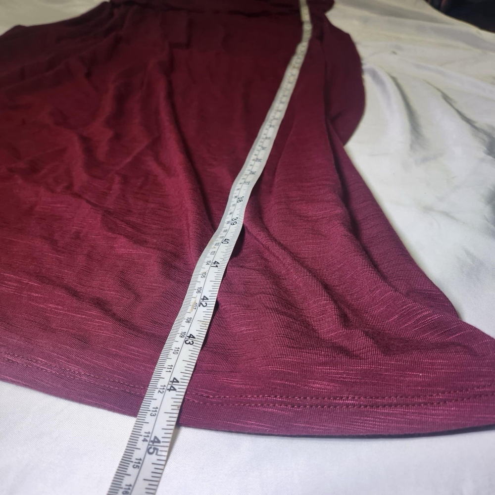 J. Jill Women's Long Dress Strapless Maroon Stretch Casual Boho WeddingS Sz 3XL - Picture 10 of 11
